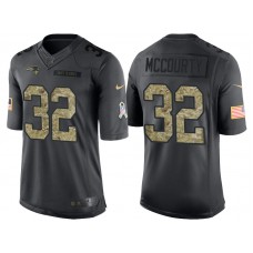 New England Patriots #32 Devin McCourty Anthracite 2016 Salute to Service Limited Jersey