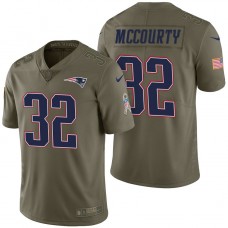 New England Patriots #32 Devin McCourty Olive 2017 Salute to Service Limited Jersey