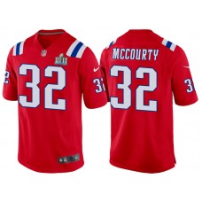 New England Patriots #32 Devin McCourty Red Super Bowl LII Bound Game Jersey