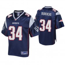 New England Patriots #34 Rex Burkhead Navy Pro Line Player Jersey