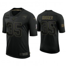 New England Patriots #35 Kyle Dugger Black 2020 Salute to Service Limited Jersey