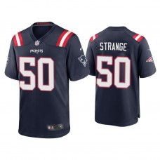 New England Patriots #50 Cole Strange Navy Game 2022 NFL Draft Jersey