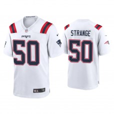 New England Patriots #50 Cole Strange White Game 2022 NFL Draft Jersey