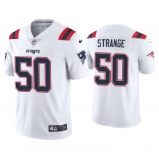 New England Patriots #50 Cole Strange White Vapor Limited 2022 NFL Draft Jersey