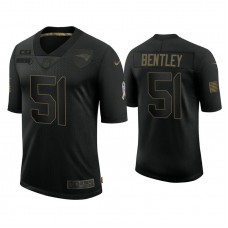 New England Patriots #51 Ja'Whaun Bentley Black 2020 Salute to Service Limited Jersey
