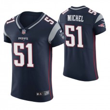 New England Patriots #51 Sony Michel Navy Elite Jersey
