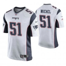 New England Patriots #51 Sony Michel White Game Jersey