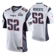 New England Patriots #52 Elandon Roberts White Super Bowl LIII Game Jersey