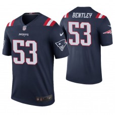 New England Patriots #53 Ja'Whaun Bentley Navy Color Rush Legend Jersey
