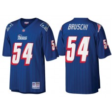 New England Patriots #54 Tedy Bruschi Royal Retired Player Replica Jersey