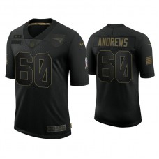 New England Patriots #60 David Andrews Black 2020 Salute to Service Limited Jersey