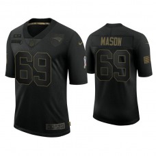 New England Patriots #69 Shaq Mason Black 2020 Salute to Service Limited Jersey