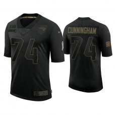 New England Patriots #74 Korey Cunningham Black 2020 Salute to Service Limited Jersey