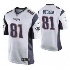 New England Patriots #81 Eric Decker White Game Jersey