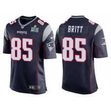 New England Patriots #85 Kenny Britt Navy Super Bowl LII Bound Game Jersey
