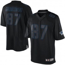 New England Patriots #87 Rob Gronkowski Impact Limited Black Jersey