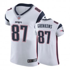 New England Patriots #87 Rob Gronkowski White Vapor Untouchable Elite Alternate Jersey