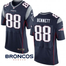 New England Patriots #88 Martellus Bennett Navy Elite Jersey