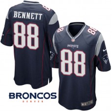 New England Patriots #88 Martellus Bennett Navy Game Jersey