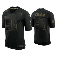New England Patriots #90 Shilique Calhoun Black 2020 Salute to Service Limited Jersey