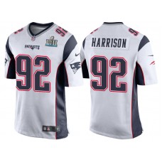 New England Patriots #92 James Harrison White Super Bowl LII Bound Game Jersey
