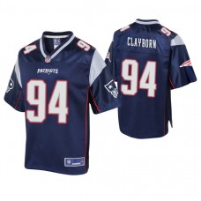 New England Patriots #94 Adrian Clayborn Navy Pro Line Player Jersey