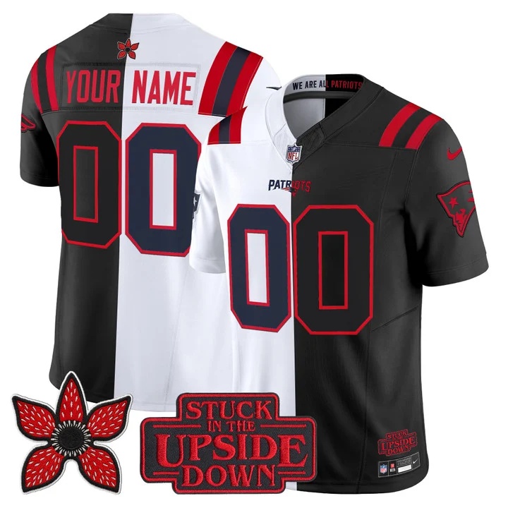 New England Patriots 'Upside Down Edition' Vapor Limited Custom Jersey - All   Stitched
