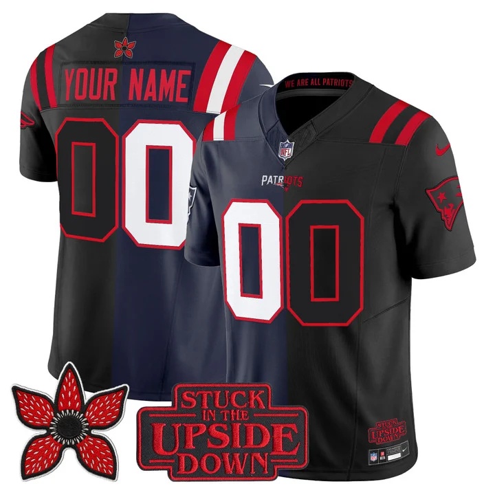 New England Patriots 'Upside Down Edition' Vapor Limited Custom Jersey - All  Stitched
