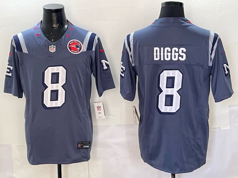 New England Patriots  F.U.S.E. Limited Rivalry Series Jersey - All Stitched Stefon Diggs - 8