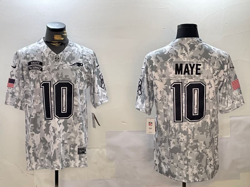 New England Patriots All Stitched  Drake Maye - 10