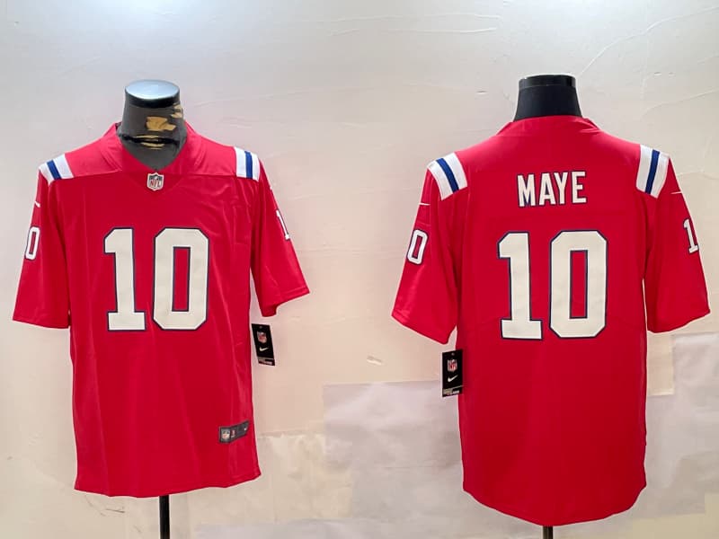 New England Patriots All Stitched Drake Maye -    10
