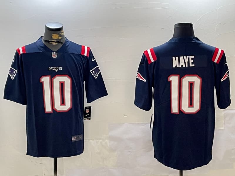 New England Patriots All Stitched Drake Maye   -  10