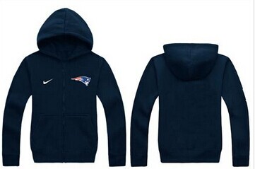 New England Patriots Authentic Logo Hoodie Black