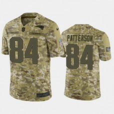 New England Patriots Cordarrelle Patterson #84 2018 Salute to Service Limited Camo Jersey