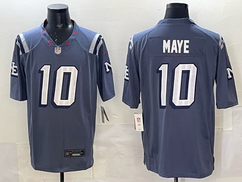 New England Patriots F.U.S.E. Limited Rivalry Series Jersey - All Stitched Drake Maye -  10