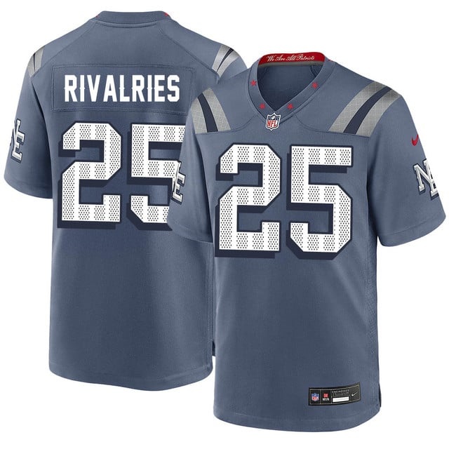 New England Patriots F.U.S.E. Limited Rivalry Series Jersey - All Stitched Rivalries - 25