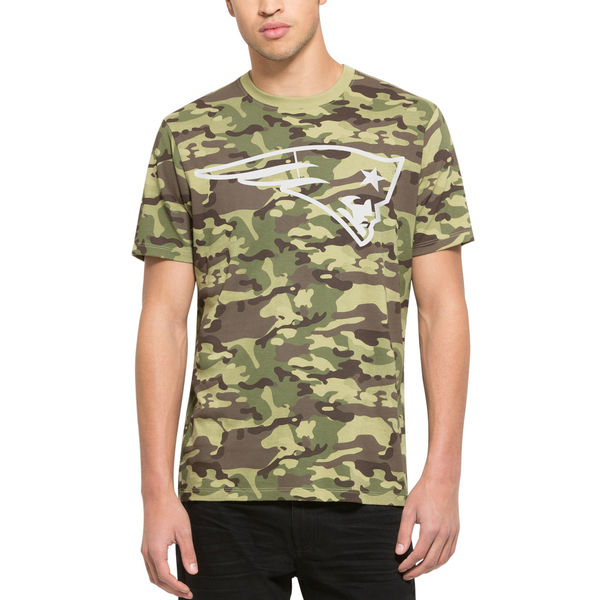 New England Patriots Fresh Team Logo Camo Men's Short Sleeve T-Shirt