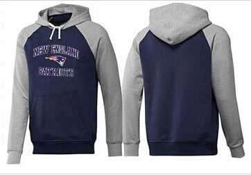 New England Patriots Heart & Soul Pullover Hoodie Dark Blue Grey