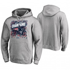 New England Patriots Heather Gray Super Bowl LIII Champions Trophy Locker Room Hoodie