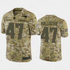 New England Patriots Jacob Hollister #47 Camo Jersey 2018 Salute to Service