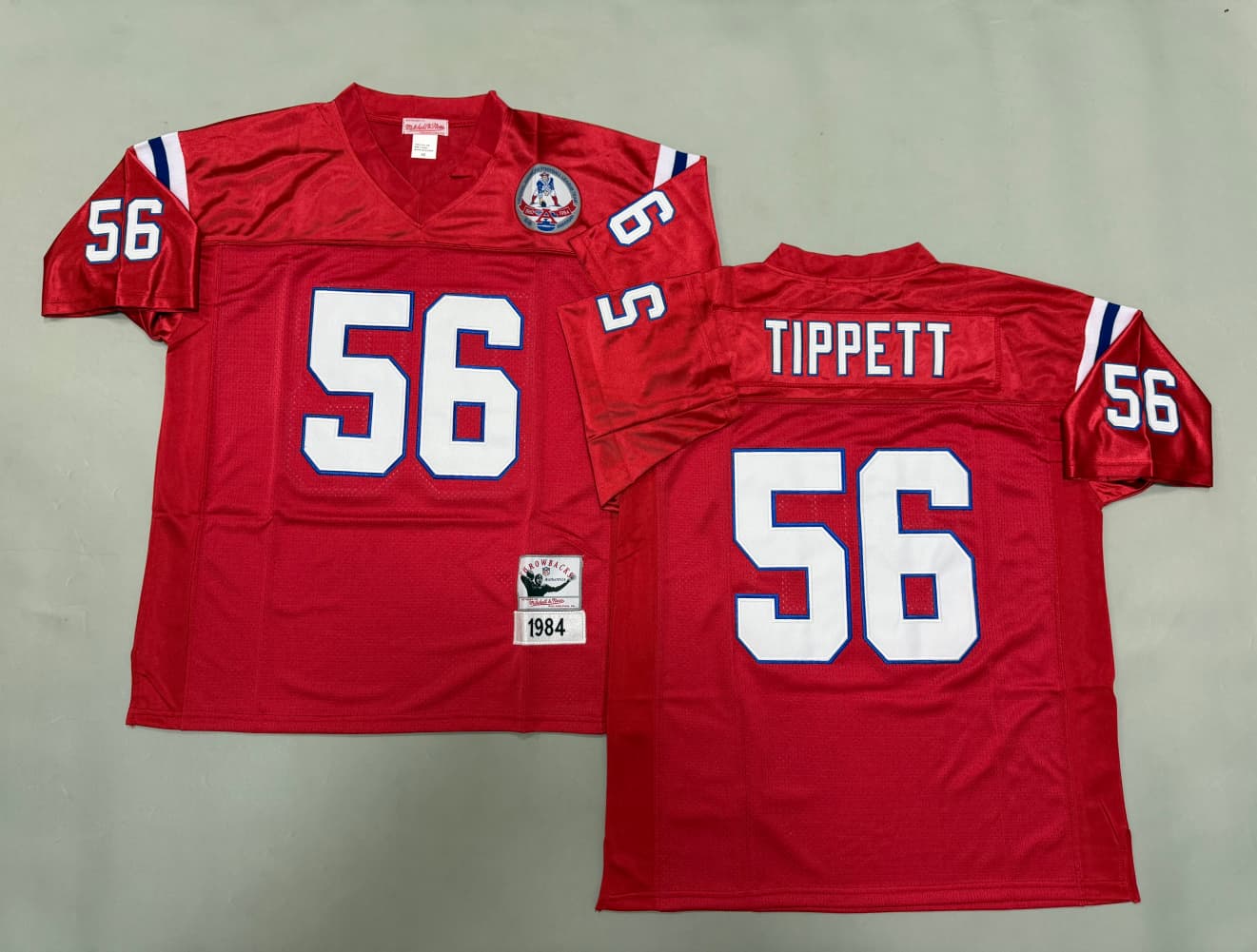 New England Patriots NFL Andre Tippett #56  Reebok Throwbacks Jersey