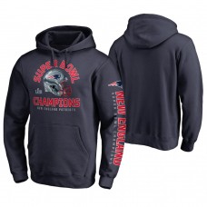 New England Patriots Navy Super Bowl LIII Champions Two Minute Drill Hoodie