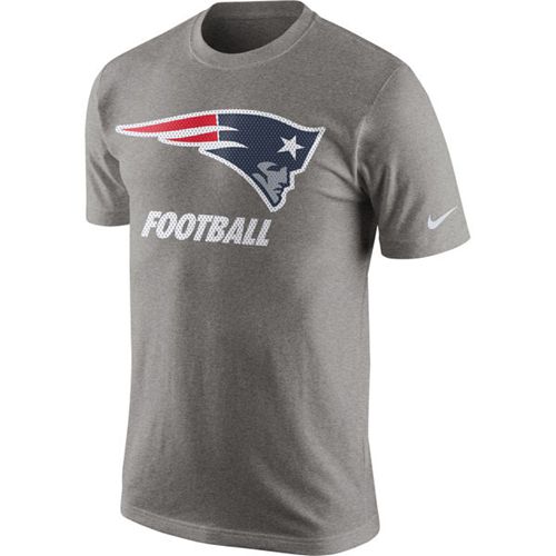 New England Patriots Nike Facility T-Shirt Heathered Gray