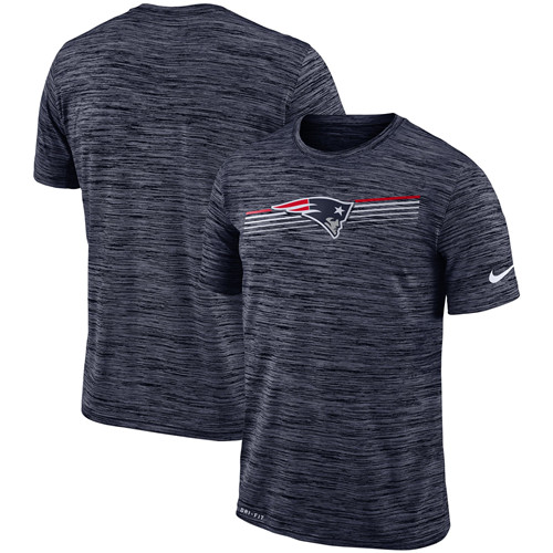 New England Patriots Nike Sideline Velocity Performance T-Shirt Heathered Navy