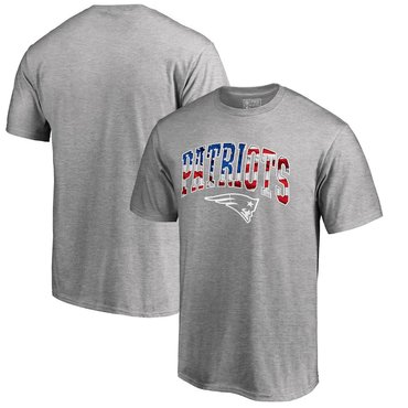 New England Patriots Pro Line By Fanatics Branded Banner Wave T-Shirt Heathered Gray