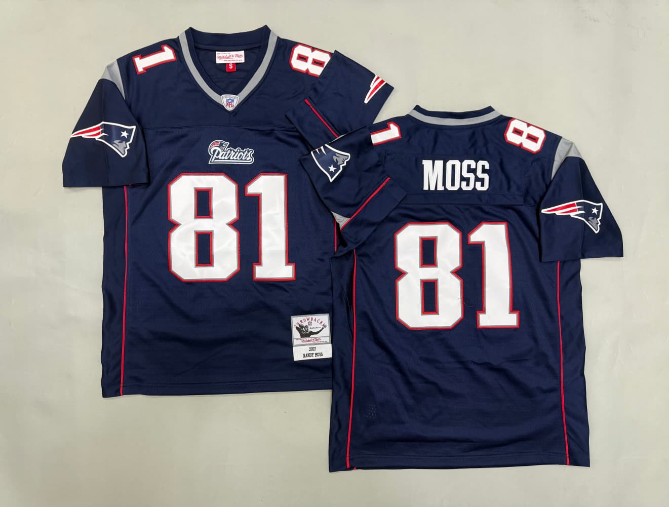 New England Patriots Randy Moss #81 Football-NFL   Jersey