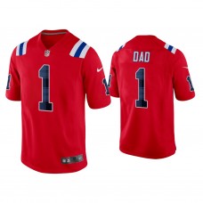 New England Patriots Red 2022 Father's Day Game Jersey