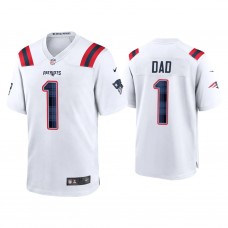 New England Patriots White 2022 Father's Day Game Jersey