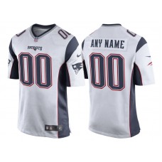 New England Patriots White Game Customized Jersey