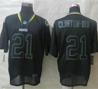 New Green Bay Packers #21 Ha Ha Clinton-Dix Lights Out Black Elite Jerseys